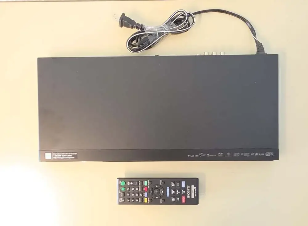 Sony BDP-S580 3D Blu-ray/DVD/CD Player with Remote (no backing) Tested & Works!